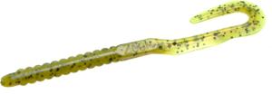 Zoom U-Tale Mid-Size Worm, 20 Pack, 6 3/4in, Chartreuse Pumpkin, 001012X