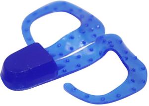 Zoom Swimmin Chunk Jig Trailer, 10 Pack, 3in, Flippin Blue, 043066X