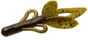 Zoom Super Hog Creature Bait, 10 Pack, 4in, Green Pumpkin Red, 085202X