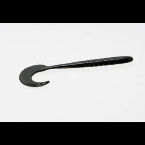 Zoom Baits G-Tail Soft Worm Lure 6" 10pk - Black