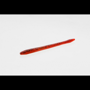 Zoom Finesse Worm 4-3/4'' - Red Bug Shad