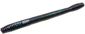 Zoom Magnum Finesse Worm, 10 Pack, 5in, Junebug, 114005