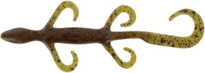 Zoom Lizard, 9 Pack, 6in, Green Pumpkin Orange Glit, 002306X