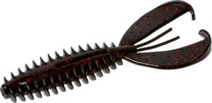 Zoom Z-Craw Jr, 8 Pack, 3.5in, Black Red Glitter, 130001