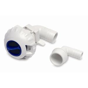SHURFLO Fill Valve w/3/4 & 1-1/8 Fittings Livewell, 330-021