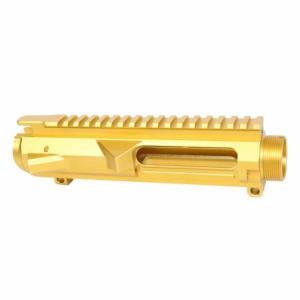 Guntec USA AR .308 Gen 2 Stripped Billet Upper Receiver, Gold, GT-UPPER-308-G2-GOLD