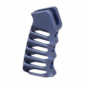 Guntec USA Ultralight Series Skeletonized Aluminum Pistol Grip, Anodized Grey, ULS-PG-GREY