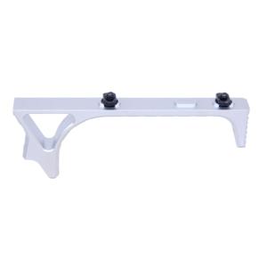 Guntec USA Ultralight Skeletonized Angled Grip For M-LOK, Anodized Clear, MLK-AG-CLEAR