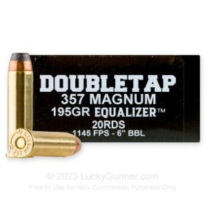 DoubleTap .357 Magnum Ammunition 20 Rounds JHP/Ball 125/70 Grains 357MAGEQ