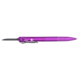 CobraTec Knives Tactical Pen Gen II Purple Aluminum D2 Steel Blade, Includes Pocket Clip