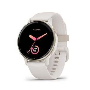 Garmin vívoactive 5 GPS Smartwatch (Cream Gold Aluminum Bezel with Ivory Case and Silicone Band)
