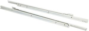 Steelex 24in Euro-style Self-Closing Drawer Slides, White D4318