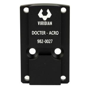 Viridian Weapon Technologies RFX 45 Docter Mounting Adapter, Black, 982-0027