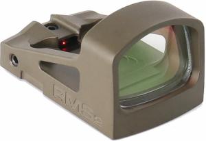 Shield Sights Compact Reflex Mini Red Dot Sight 2.0, 4 MOA Dot Reticle, RMS2-4MOA Glass Lens, Olive Drab Green, RMS2-4 Moa G ODG