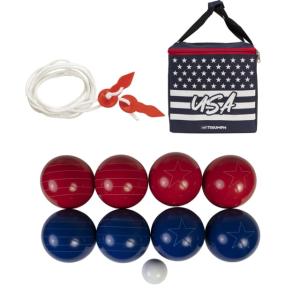 Triumph Patriotic Bocce Ball Set, 100mm, Red / White / Blue, 35-7125-3