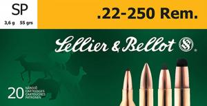 Sellier and Bellot 22-250 55GR SP 20 ROUNDS