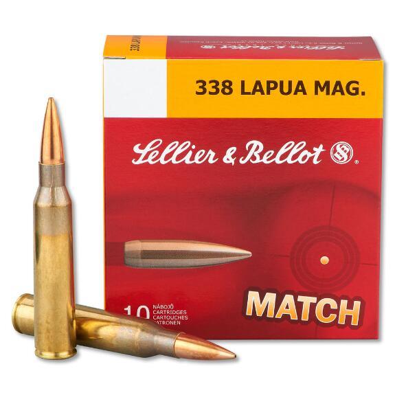 Sellier and Bellot Match .338 Lapua 250GR BTHP 10Rds