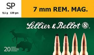 Sellier & Bellot Centerfire Rifle Ammo - 7mm Remington Magnum - 139 Grain - 20 Rounds