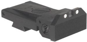 Kensight BoMar BMCS 1911 Sight with Beveled Blade, Black - White Dots 860-006