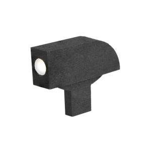 Kensight Colt 70 Series Target 1911 Arctic White Dot Front Sight Smooth Patridge Style Blade, .180in Tall., Fits .056in Tenon, Black, 870362