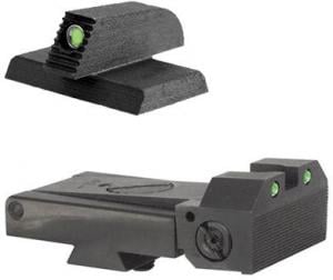 Kensight Kimber Adjustable 1911 Sight Set Trijicon Tritium insert - Night Sights - matching Front Sight, Black 960-263