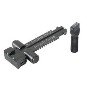 Kensight AKM Adjustable Tangent Rear Sight, 0.077in TRIJICON Tritium Inserts, Black, 960981