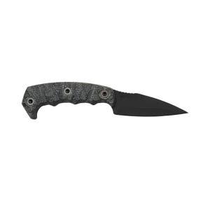 Half Face Blades Humint Fixed Blade Knife Gray Micarta (3" Black Cerakote)
