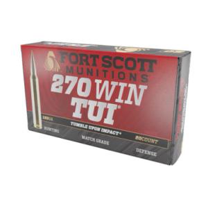 Fort Scott Munitions 270 WIN 130 gr SCS Tumble Upon Impact (TUI) 20rd Box
