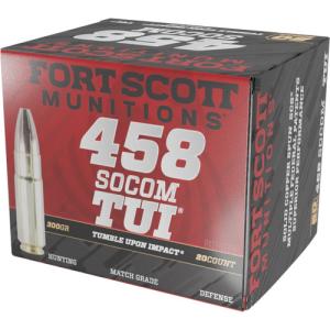 Fort Scott Munition Rifle Ammo 458 Socom 300 Gr. Tui 20 Rd. 458-300-SCV2