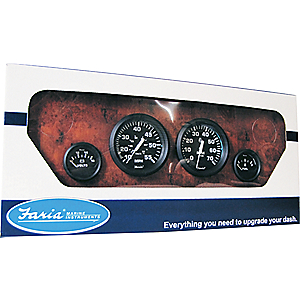 Faria Euro Black 2" Trim Gauge (Mercury / Mariner / Mercruiser / Volvo DP / Yamaha-2001 and newer)