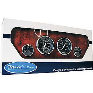 Faria Chesapeake Black SS2" Trim Gauge (J/E/Suzuki Outboard)