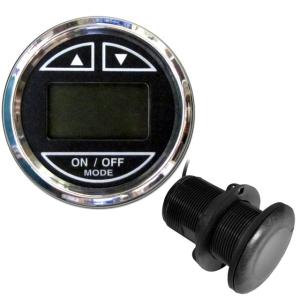 Faria Beede Instruments 2 Depth Sounder w/Thru-Hull Transducer - Chesapeake Black - Stainless Steel Bezel, 13795