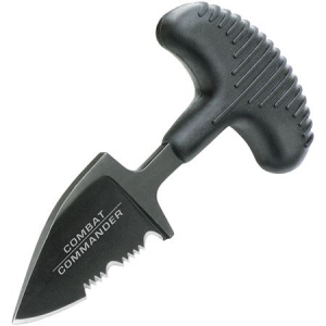 United Cutlery 3171B Combat Commander Mini Push Pal with Black TPR Handle
