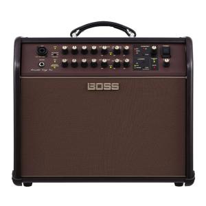 Boss Acoustic Singer Pro 120-Watt Bi-Amp Amplifier with Analog Input Circuits and 3-Band EQ in Brown