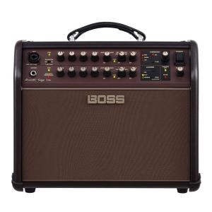 Boss Acoustic Singer Live 60-Watt Bi-Amp Amplifier with Analog Input Circuits and 3-Band EQ in Brown