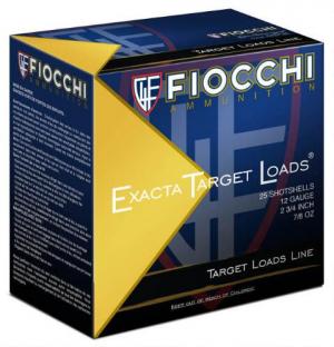 Fiocchi Exacta Target Line Low Recoil 12 Gauge 250 Rounds 2-3/4 #8 Shot 7/8oz Lead 1200fps
