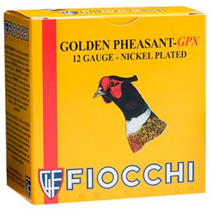 Fiocchi 12GPX5 Golden Pheasant Nickel-Plated 12 Ga 2.75" 1-3/8 oz 5 Shot 1485 fps 25Bx/10Cs