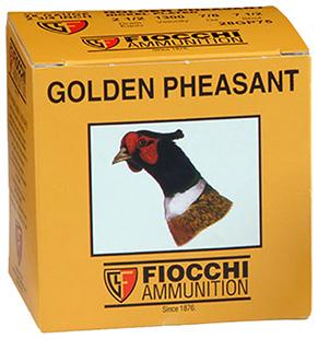 Fiocchi 203GP4 Golden Pheasant Nickel-Plated 20 Ga 3" 1-1/4 oz 4 Shot 25 Bx/ 10Cs