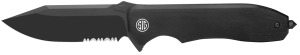 Knives x Sig Sauer Validus Dark Matte Black 3.78in Part Serr Clip Point EIKVA9BBS Knife