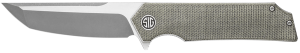 Knives x Sig Sauer Tsuru Green Canvas Micarta 3.3in Two-Tone Blade EIKTS8SG Knife