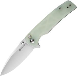 Sencut Knife Sachse 3.47'' Natural G10/satin Button Lock
