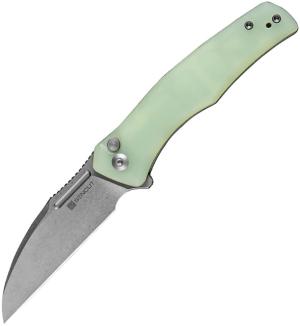 Sencut Knife Watauga 3.48'' Natural G10/stnwsh Button Lock