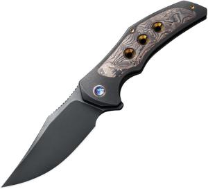 We Knife Co Ltd We Knife Magnetron 3.76'' Black Titanium Copper Foil/blk Stnws