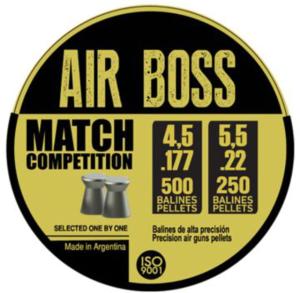 Hatsan Apolo Air Boss Match Competition Air Pistol Pellets .177/4.49mm/4.52mm Cal 7 gr 500/ct
