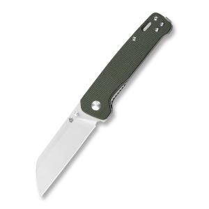 QSP Penguin Green Micarta Pocket Knife QS130-C-Penguin