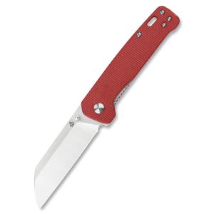QSP Penguin Red Micarta Pocket Knife QS130-D-Penguin