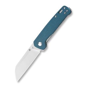 QSP Penguin Blue Micarta Pocket Knife QS130-H-Penguin
