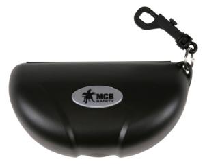 MCR Safety Molded Eyeglass Case w/Belt Loop Hook, Pack of 10, Black, One Size, 207