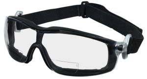 MCR Safety RT1 Series Bifocal Readers Safety Glasses, UV-AF Anti-Fog Coating, 1.5 Diopter Lens, Clear, One Size, RTH15AF