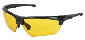 MCR Safety Dominator DM3, Black Frame, Black TPR, Max6 Anti-Fog Lens Coating, Amber, One Size, DM1334PF
